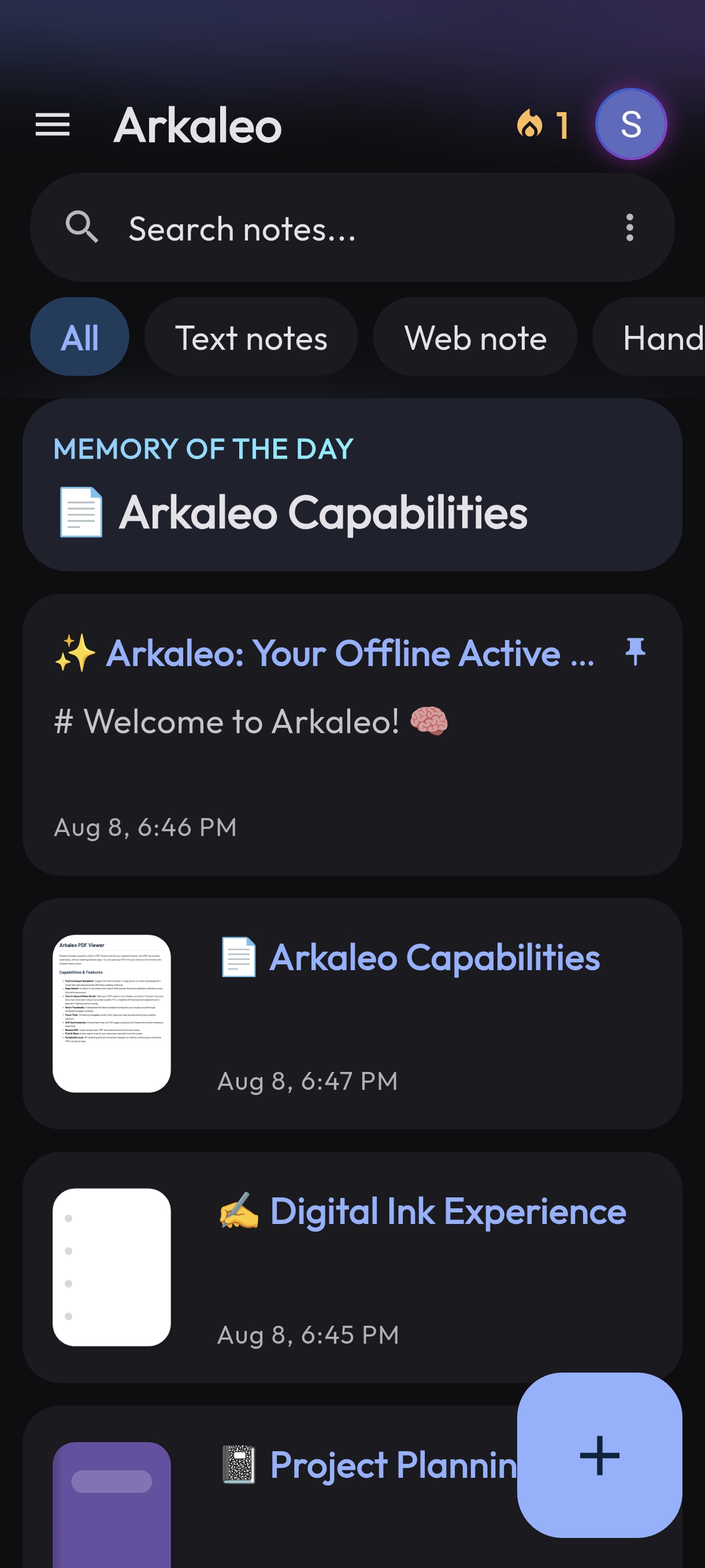 Arkaleo Best Offline Notes App for Android